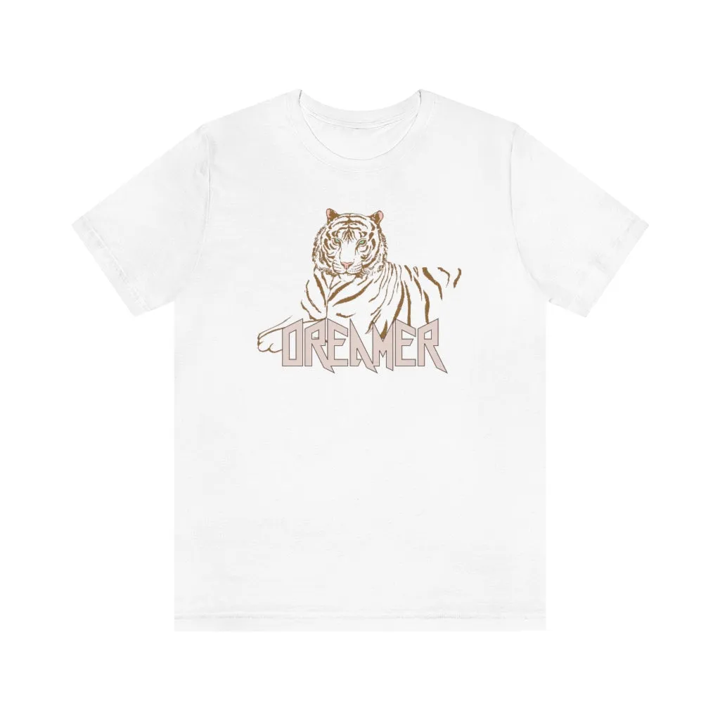Dreamer Tiger Unisex Tee sold by Always Stylish Mama