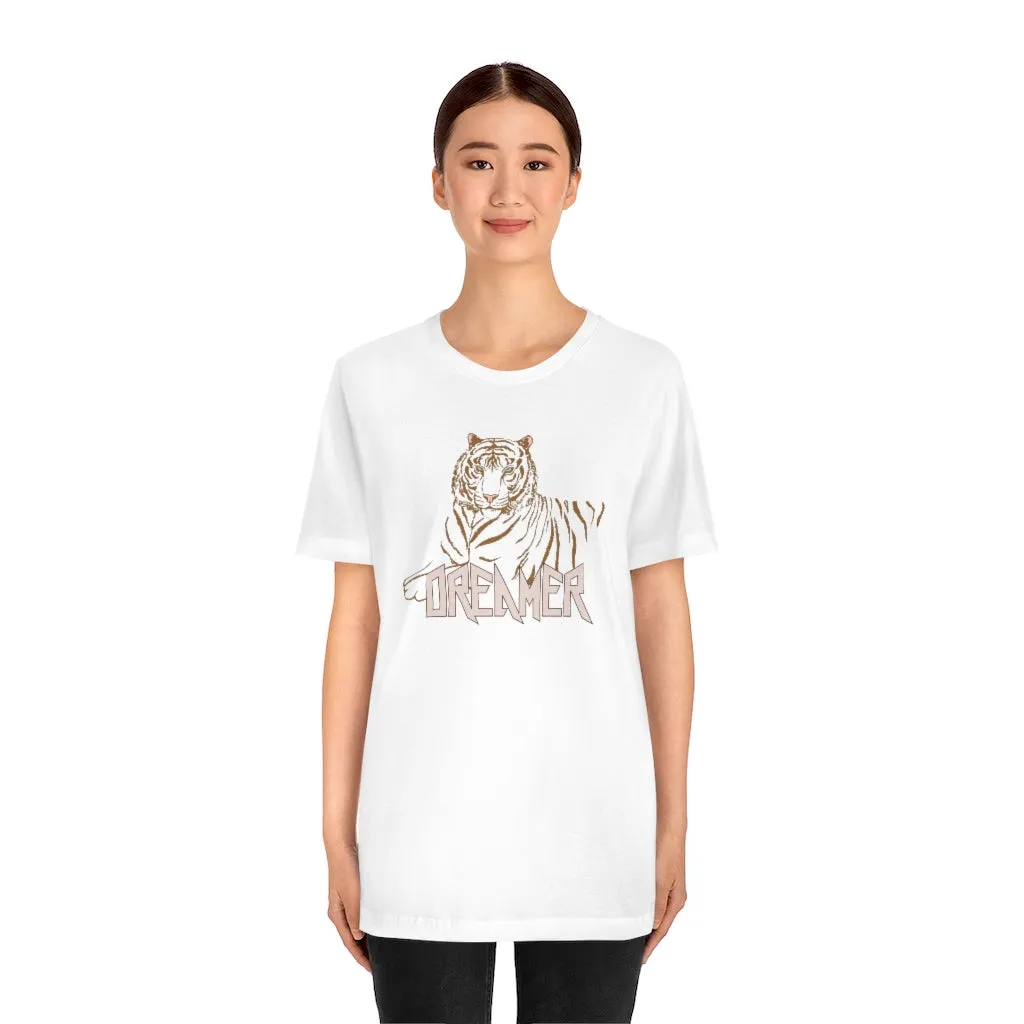 Dreamer Tiger Unisex Tee sold by Always Stylish Mama product image thumbnail 2