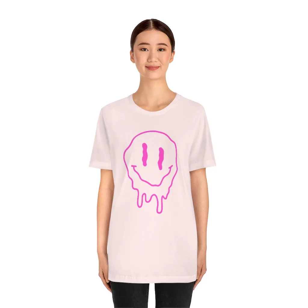 Melting Smiley Face Unisex Tee sold by Always Stylish Mama product image thumbnail 5