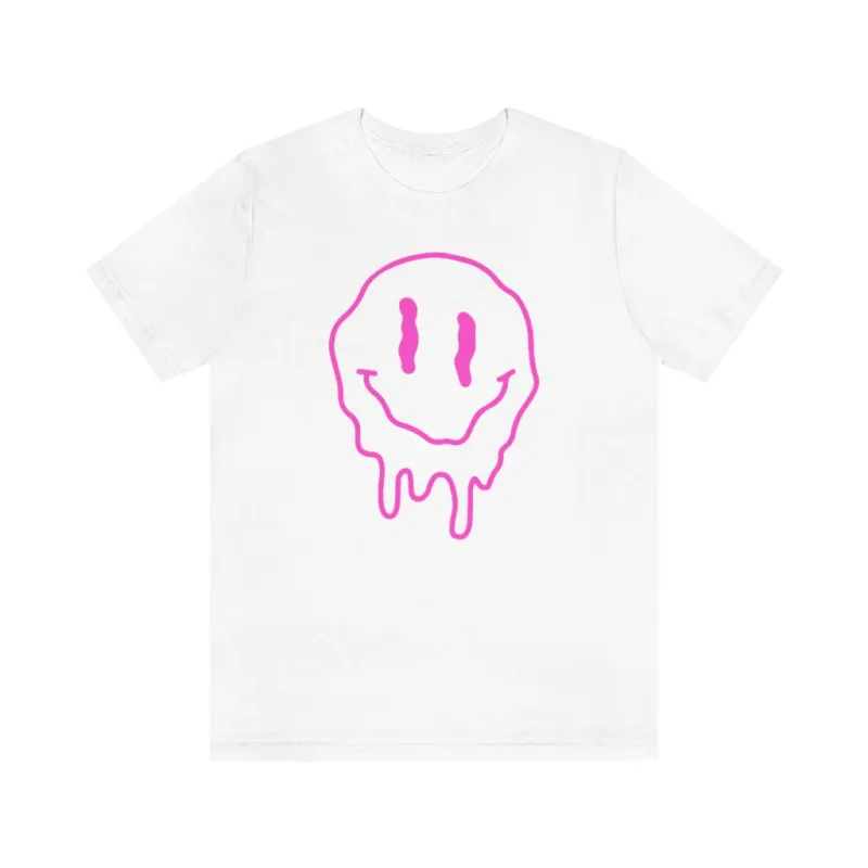 Melting Smiley Face Unisex Tee sold by Always Stylish Mama