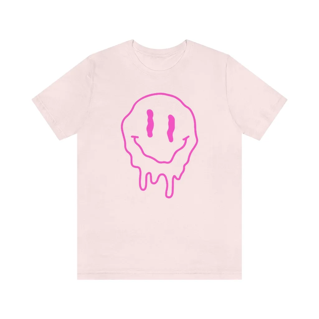 Melting Smiley Face Unisex Tee sold by Always Stylish Mama product image thumbnail 4