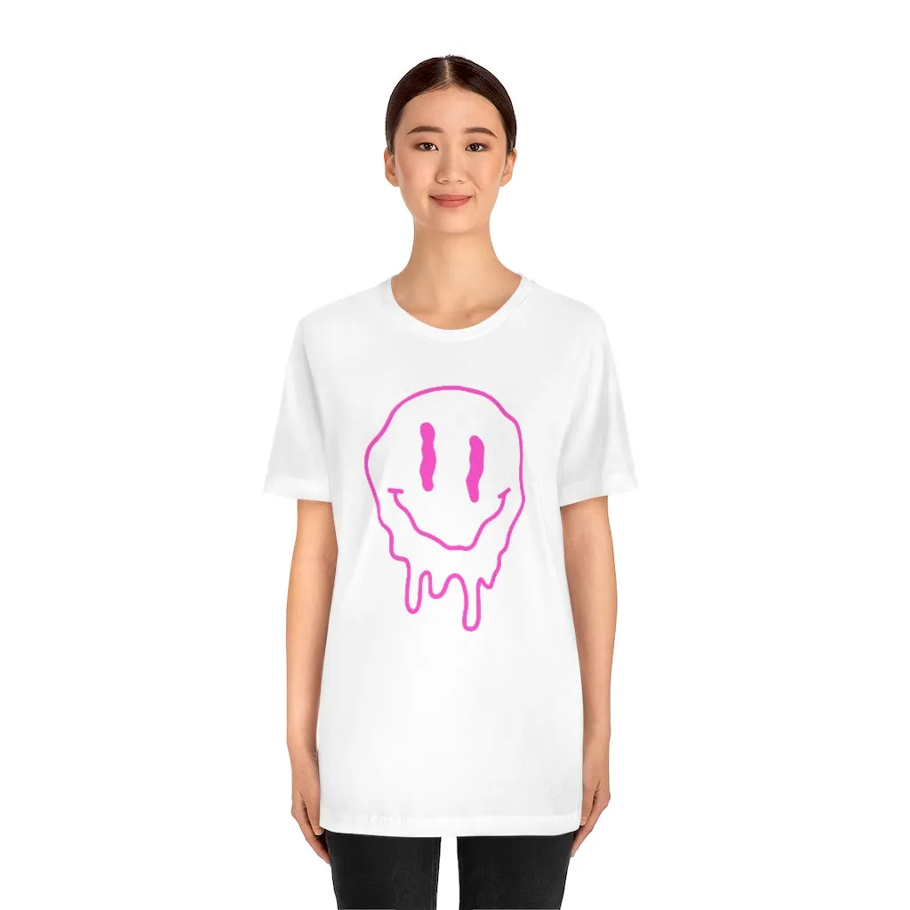 Melting Smiley Face Unisex Tee sold by Always Stylish Mama product image thumbnail 2