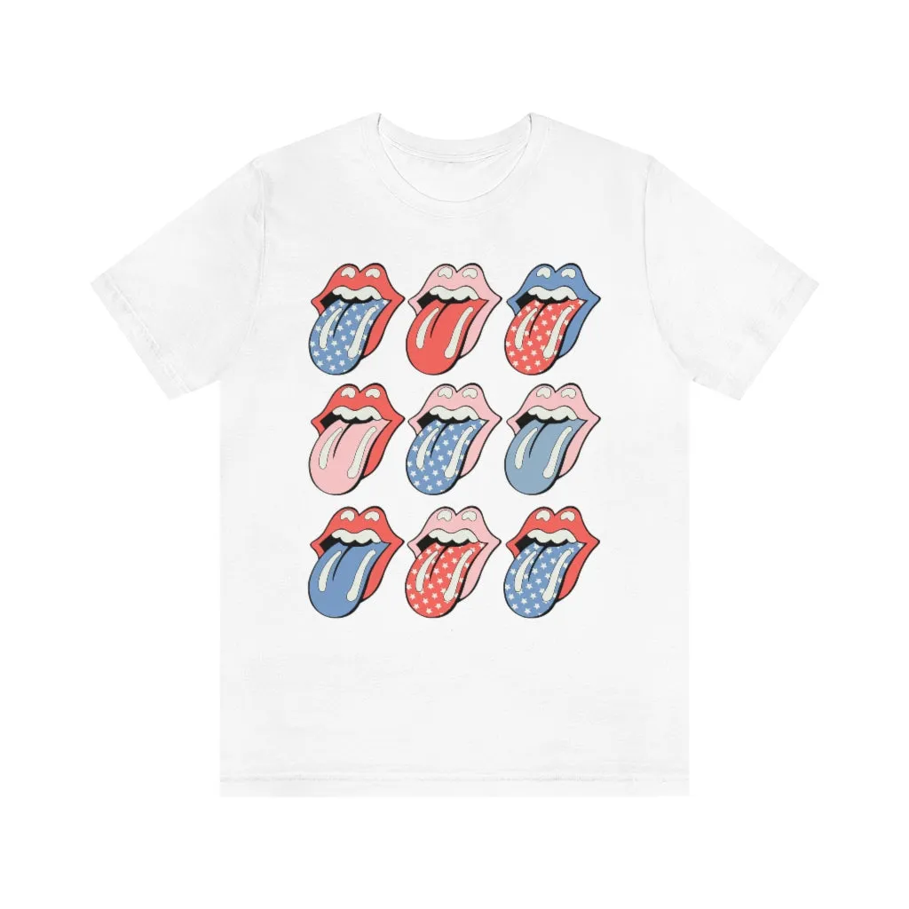 Flags Out Tongues Out Unisex Tee sold by Always Stylish Mama