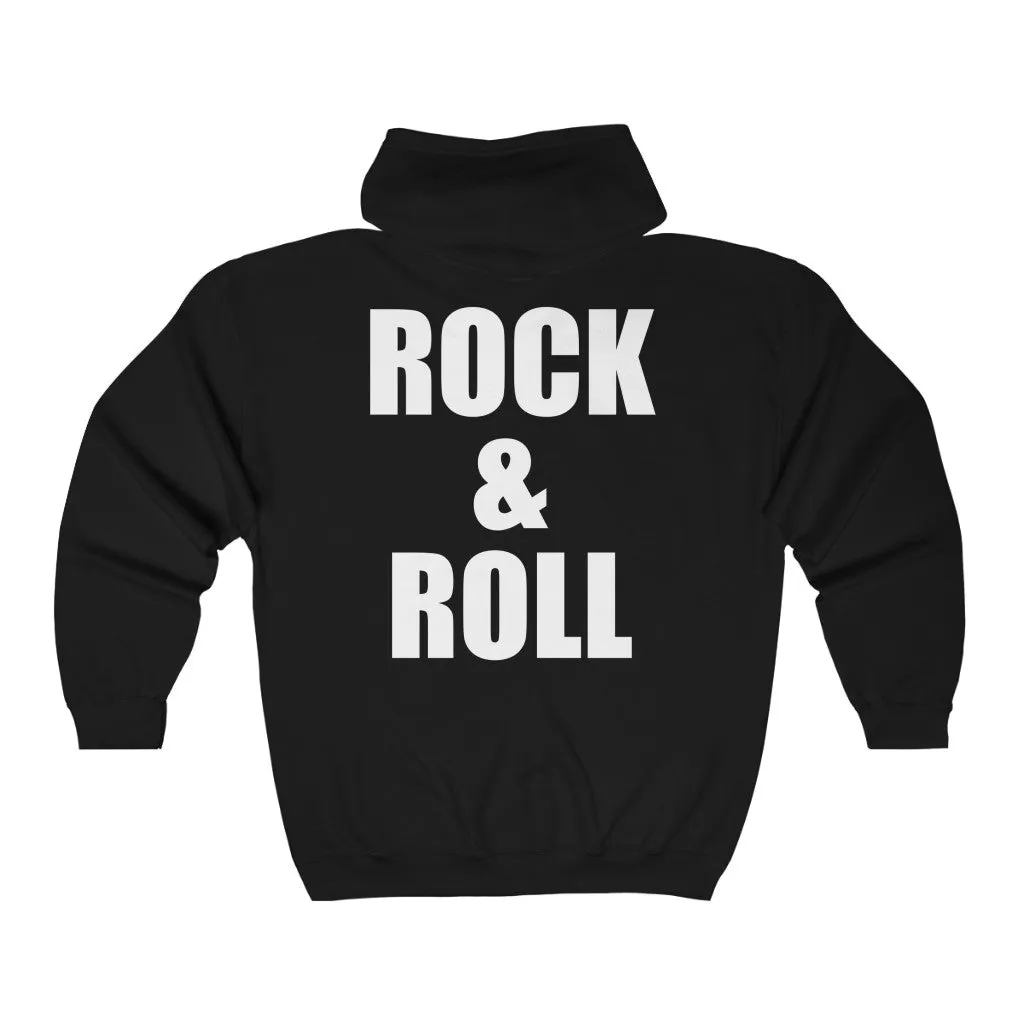 Rock & Roll Zip Up Hoodie sold by Always Stylish Mama product image thumbnail 3