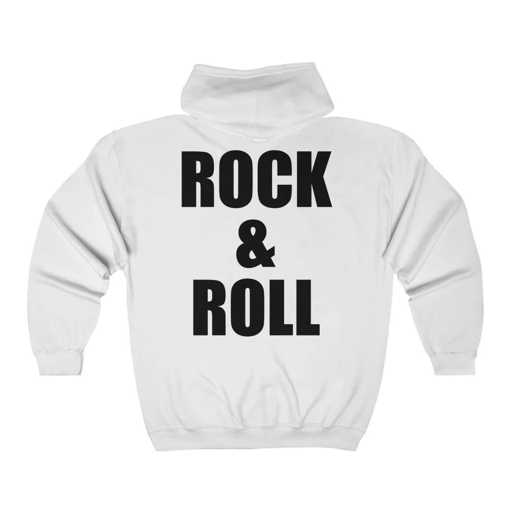 Rock & Roll Zip Up Hoodie sold by Always Stylish Mama product image thumbnail 2