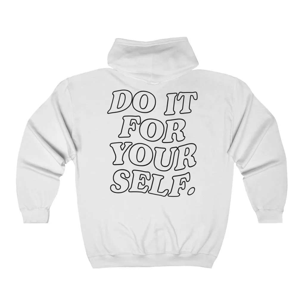 Do It For Your Self Zip Up Hoodie sold by Always Stylish Mama product image thumbnail 2