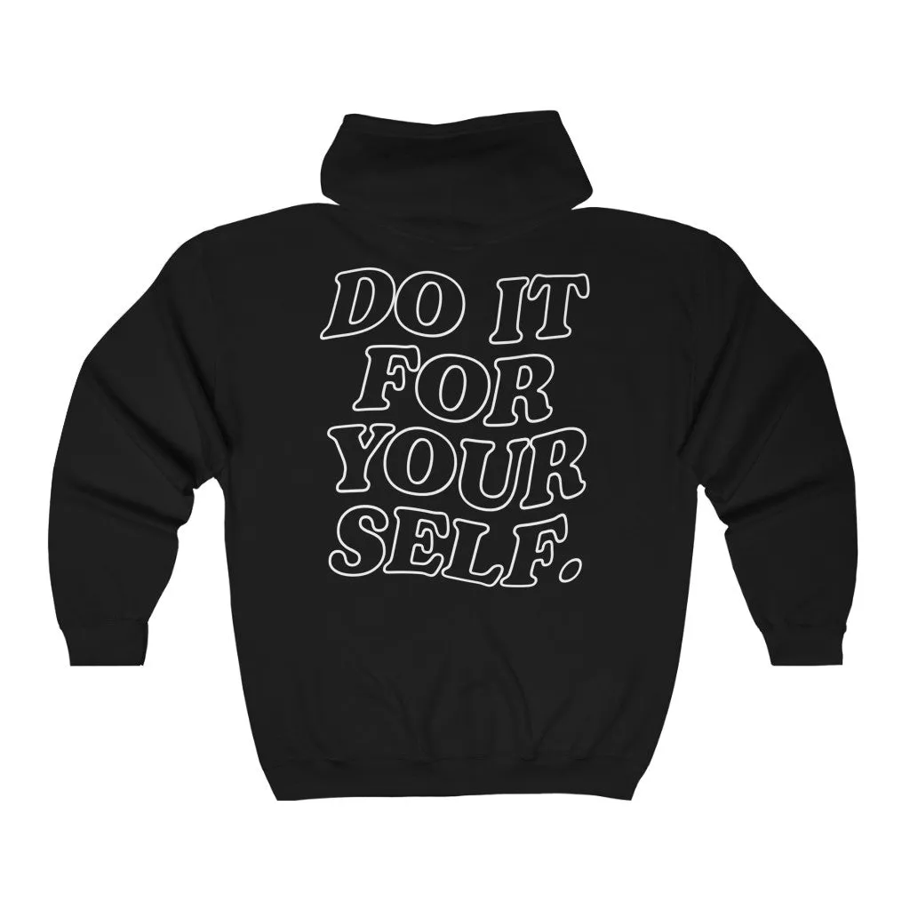 Do It For Your Self Zip Up Hoodie sold by Always Stylish Mama product image thumbnail 3