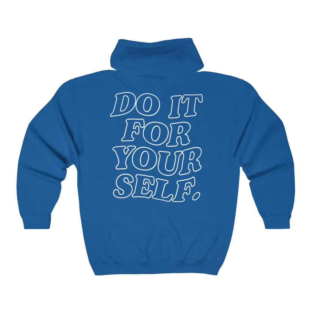 Do It For Your Self Zip Up Hoodie sold by Always Stylish Mama product image thumbnail 4