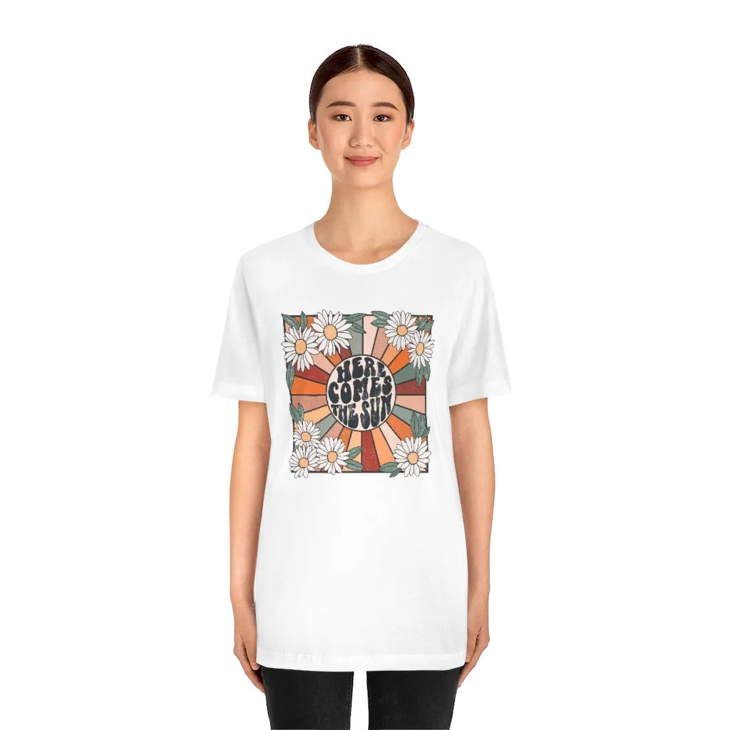 Here Comes The Sun Unisex Tee sold by Always Stylish Mama product image thumbnail 4