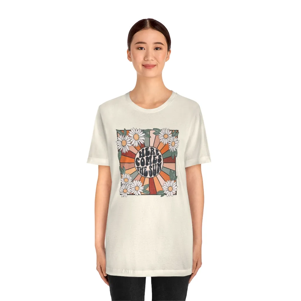 Here Comes The Sun Unisex Tee sold by Always Stylish Mama product image thumbnail 2
