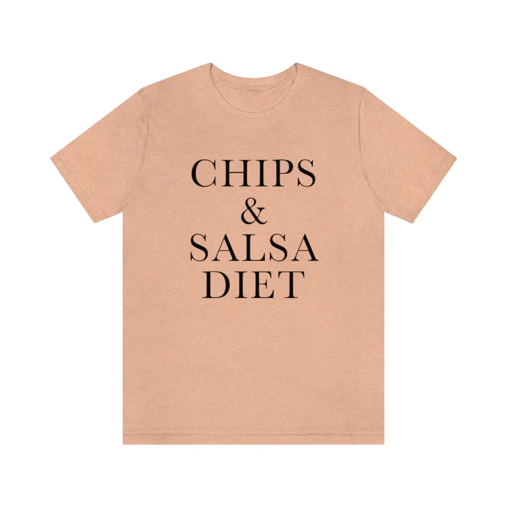 Chips & Salsa Diet Unisex Tee sold by Always Stylish Mama product image thumbnail 4