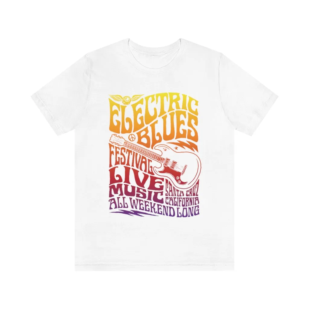 Electric Blues Festival Unisex Tee sold by Always Stylish Mama