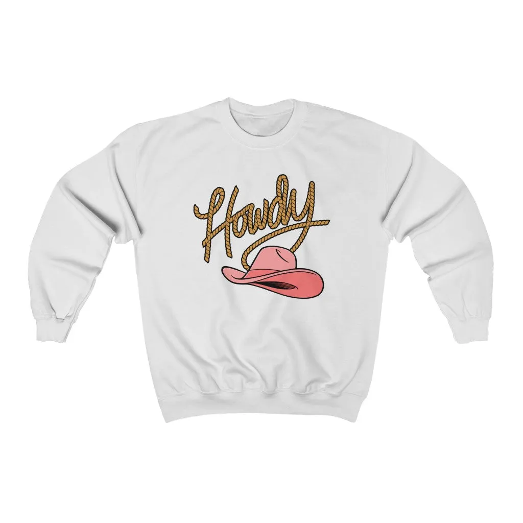 Howdy Hat Unisex Sweatshirt sold by Always Stylish Mama