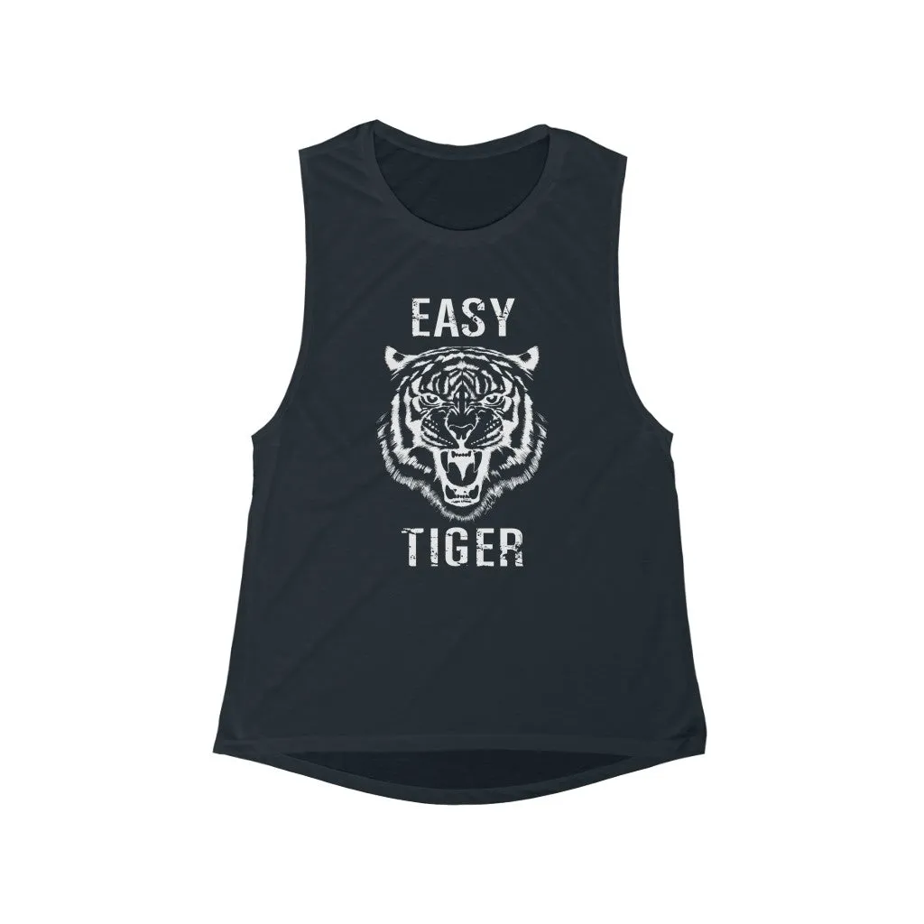 Easy Tiger Women's Flowy Scoop Muscle Tank sold by Always Stylish Mama product image thumbnail 3