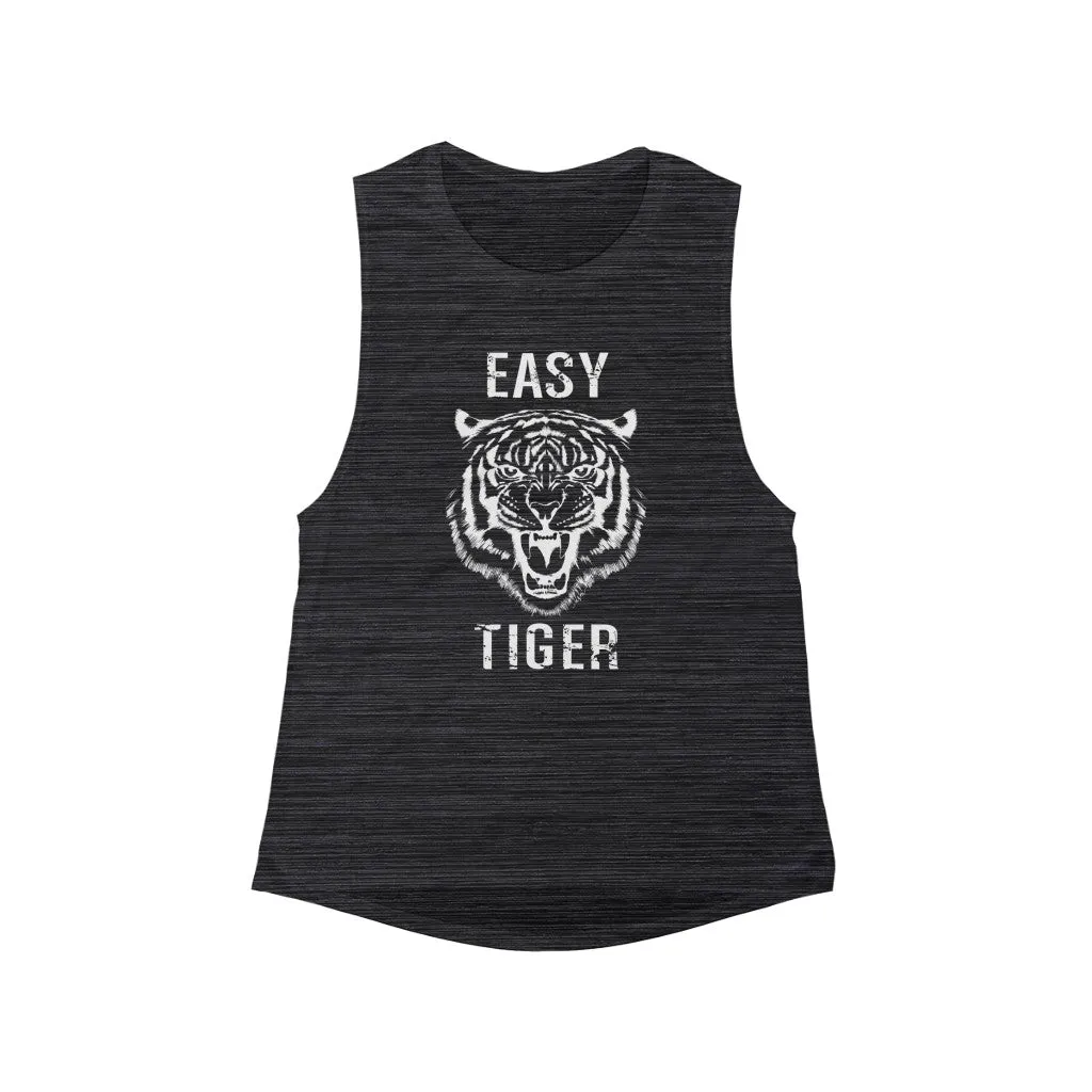 Easy Tiger Women's Flowy Scoop Muscle Tank sold by Always Stylish Mama