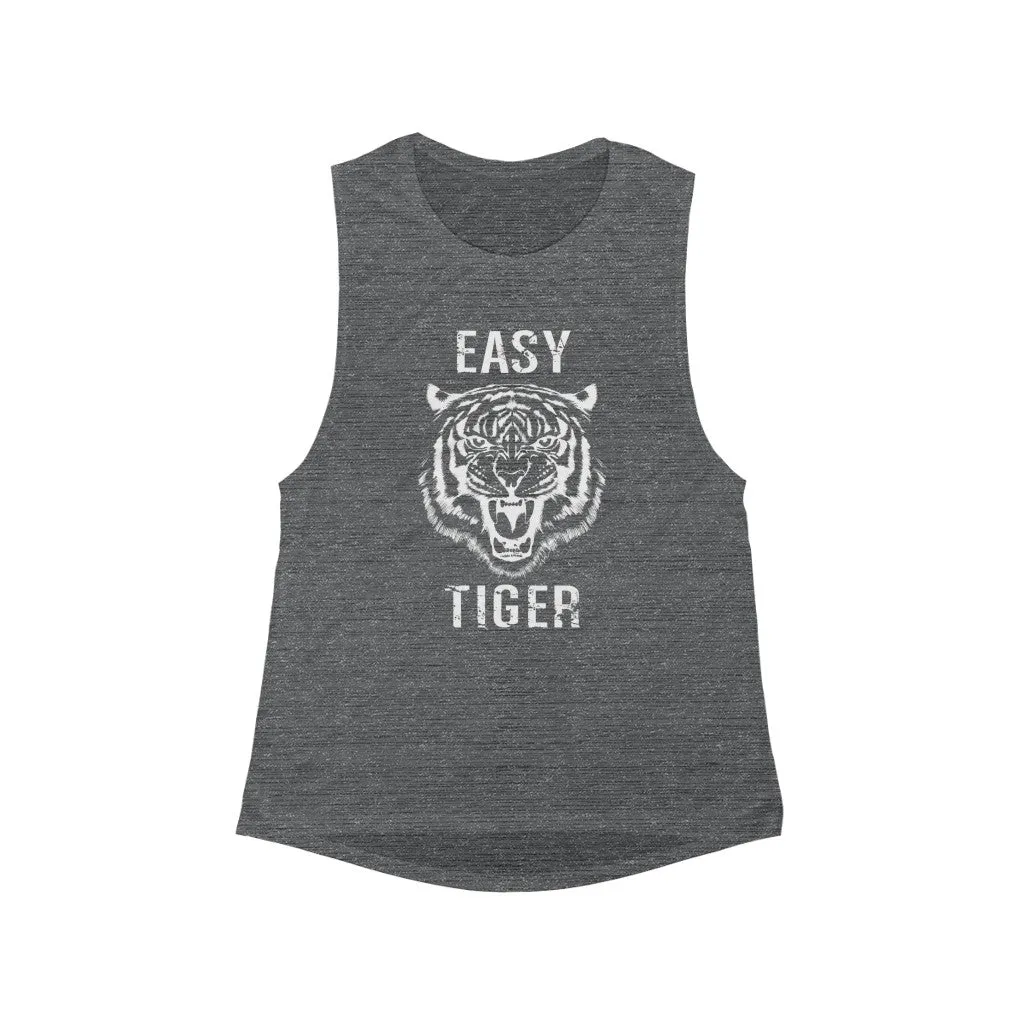 Easy Tiger Women's Flowy Scoop Muscle Tank sold by Always Stylish Mama product image thumbnail 2