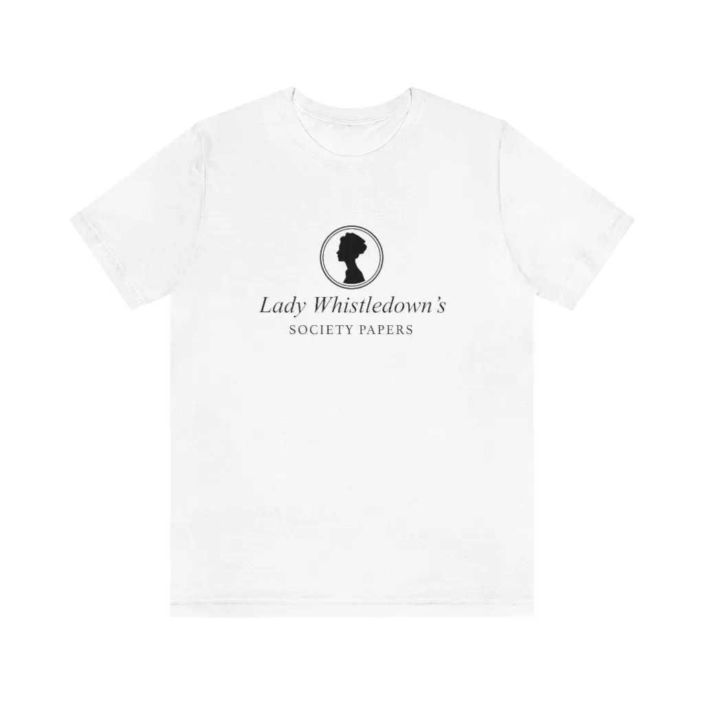 Lady Whistledown's Society Papers Unisex Tee sold by Always Stylish Mama product image thumbnail 4