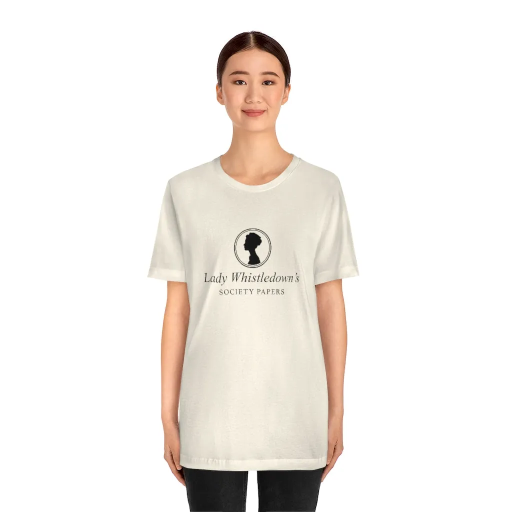 Lady Whistledown's Society Papers Unisex Tee sold by Always Stylish Mama product image thumbnail 2