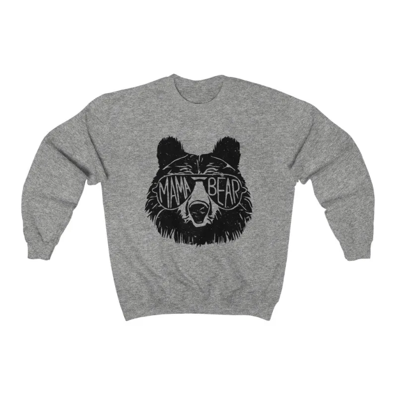 Cool Mama Bear Sunglasses Unisex Sweatshirt sold by Always Stylish Mama