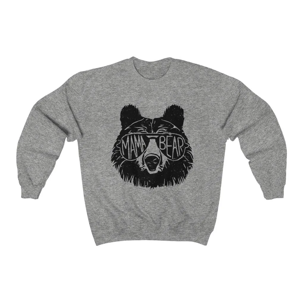 Cool Mama Bear Sunglasses Unisex Sweatshirt sold by Always Stylish Mama