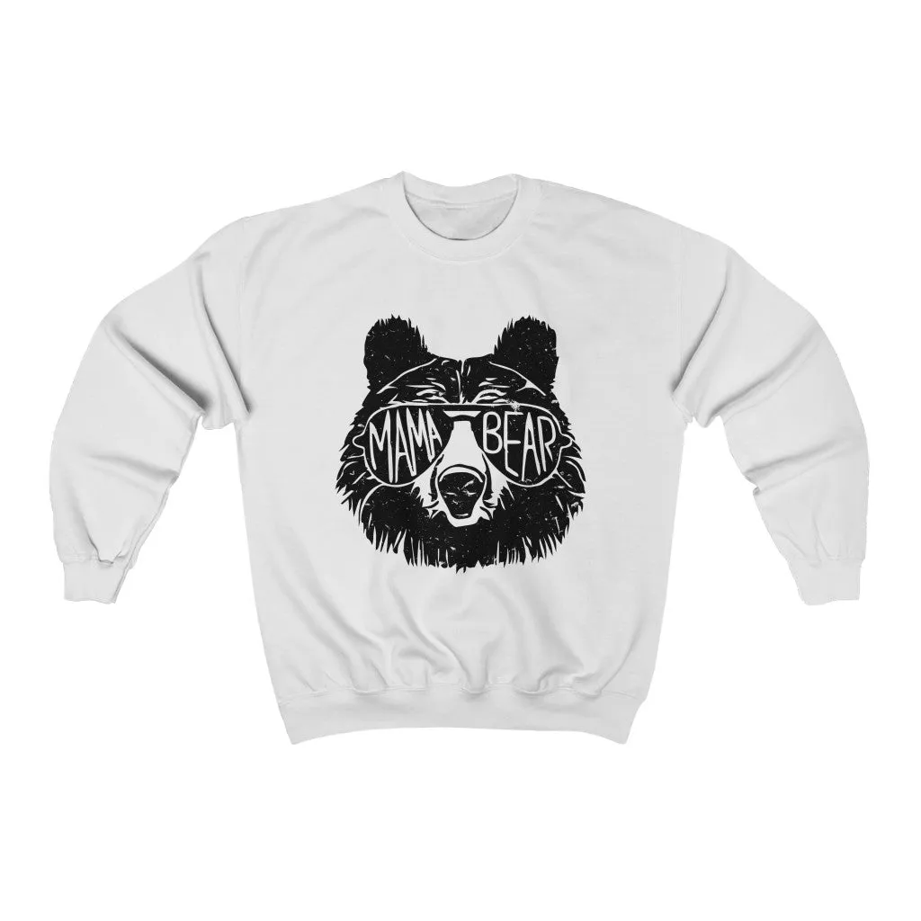 Cool Mama Bear Sunglasses Unisex Sweatshirt sold by Always Stylish Mama product image thumbnail 2
