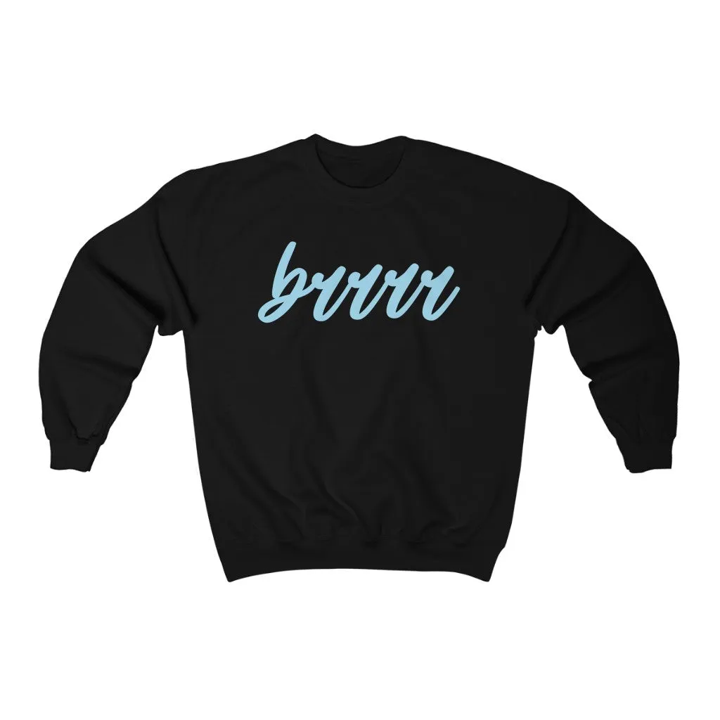 brrrr Blue Unisex Sweatshirt sold by Always Stylish Mama product image thumbnail 3