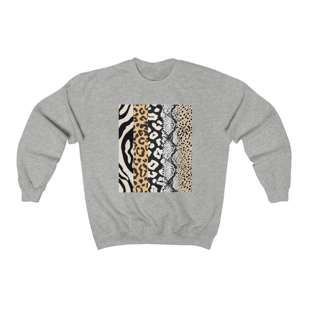 Animal Print Stripes Unisex Sweatshirt sold by Always Stylish Mama