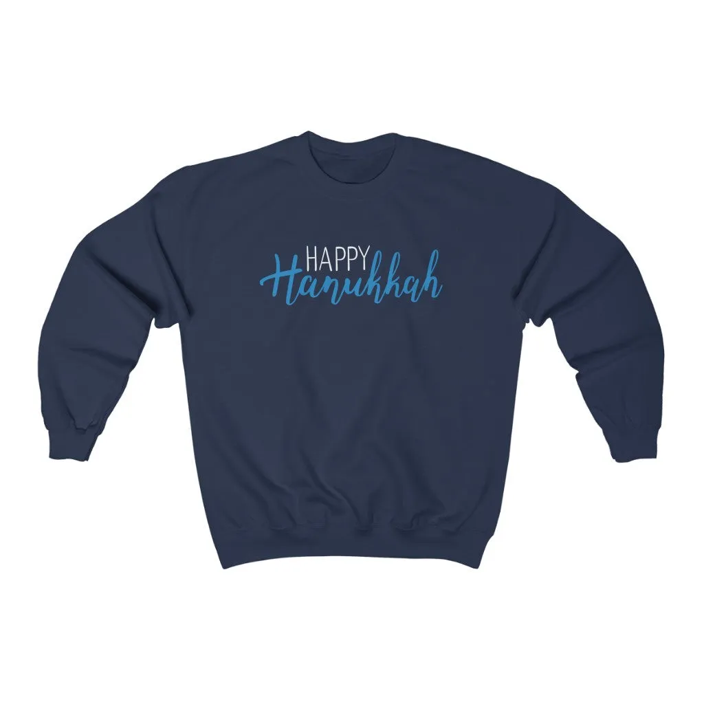 Happy Hanukkah Unisex Sweatshirt sold by Always Stylish Mama product image thumbnail 4
