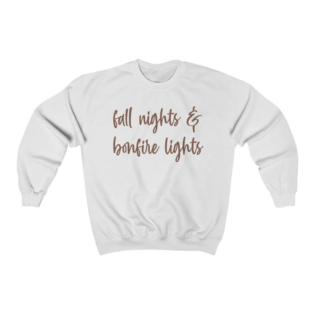 Fall Nights & Bonfire Lights Unisex Sweatshirt sold by Always Stylish Mama product image thumbnail 2