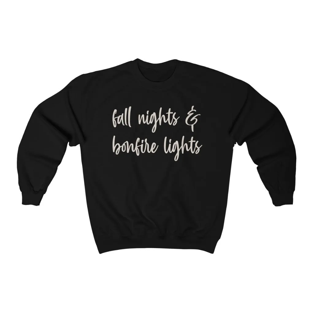 Fall Nights & Bonfire Lights Unisex Sweatshirt sold by Always Stylish Mama