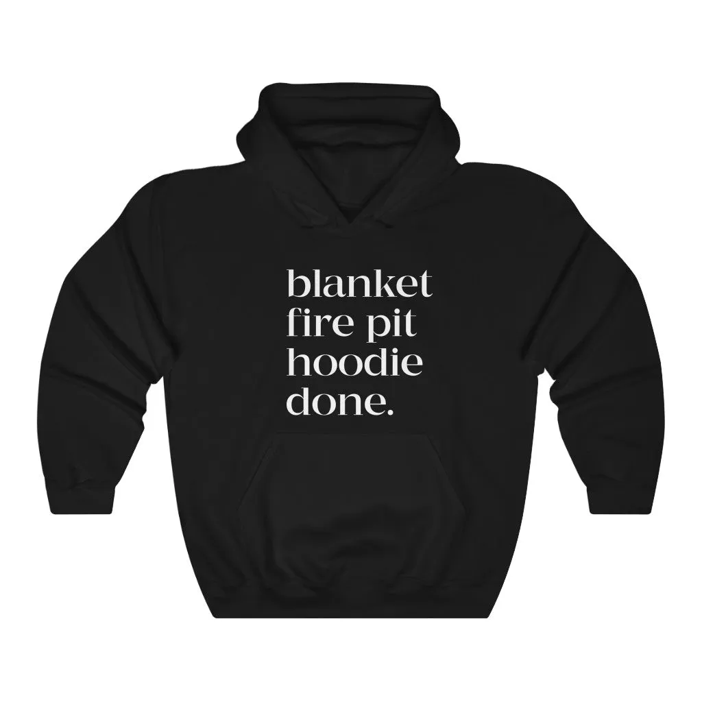 Blanket Fire Pit Hoodie Done Unisex Hooded Sweatshirt sold by Always Stylish Mama product image thumbnail 2