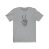 Peace Sign Skeleton Hand Unisex Tee sold by Always Stylish Mama