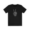 Peace Sign Skeleton Hand Unisex Tee sold by Always Stylish Mama