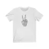 Peace Sign Skeleton Hand Unisex Tee sold by Always Stylish Mama