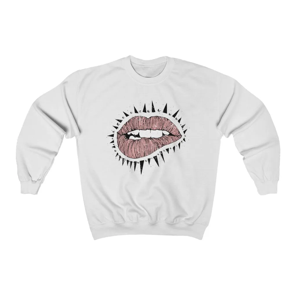 Punk Lips Unisex Sweatshirt sold by Always Stylish Mama