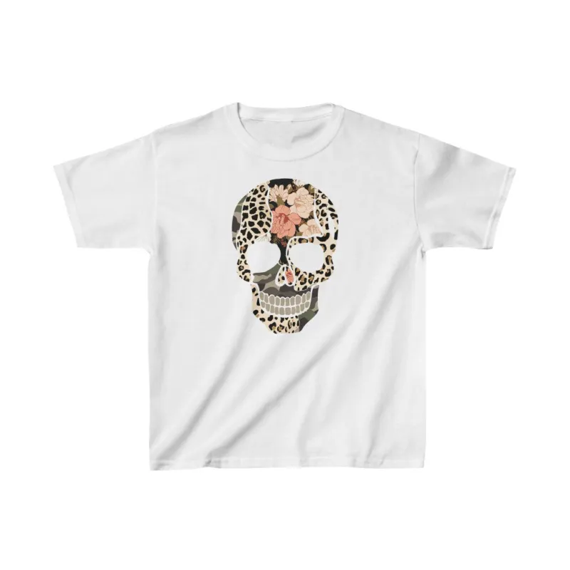 Youth - Multi Print Skull Tee sold by Always Stylish Mama