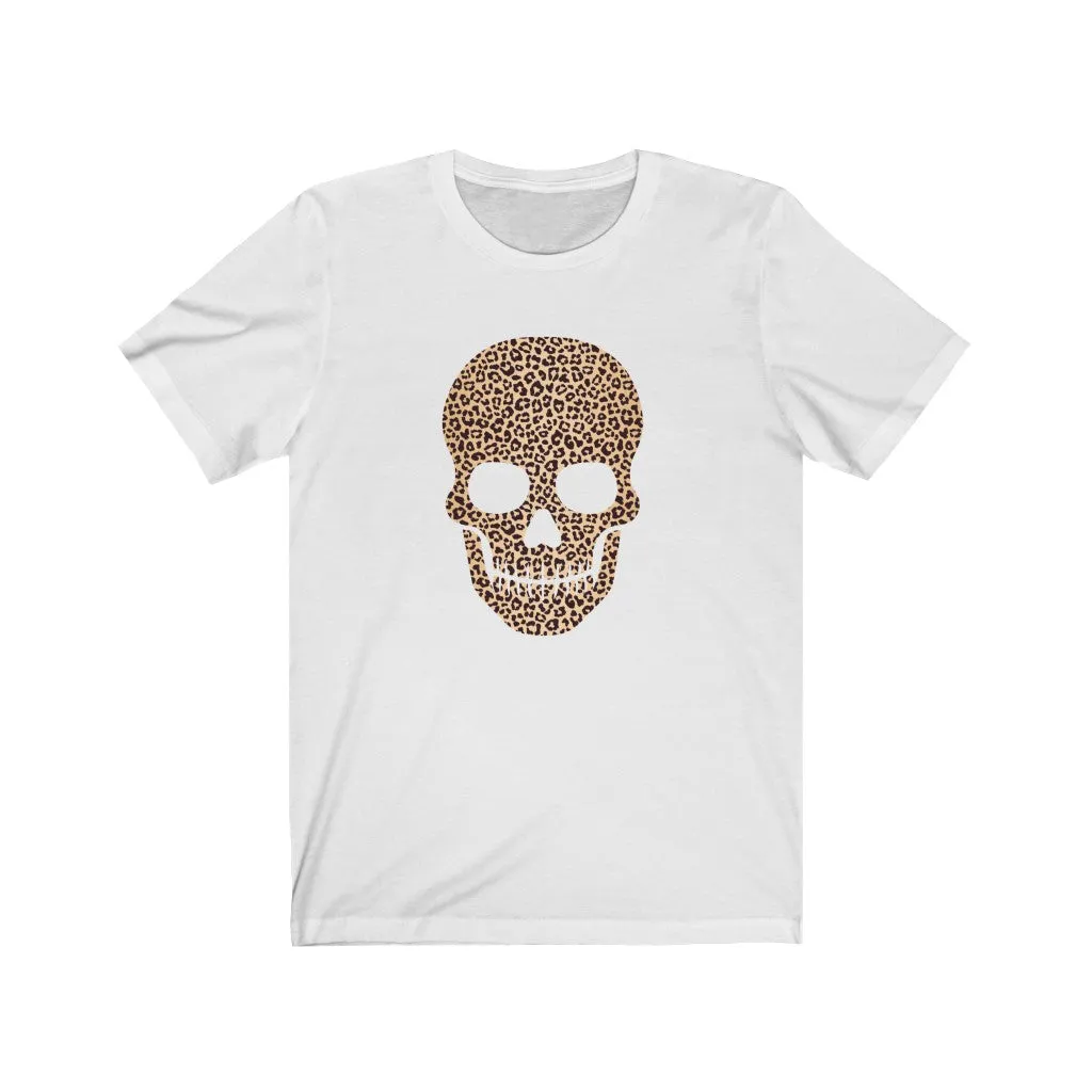 Skull Head Leopard Unisex Tee sold by Always Stylish Mama product image thumbnail 2