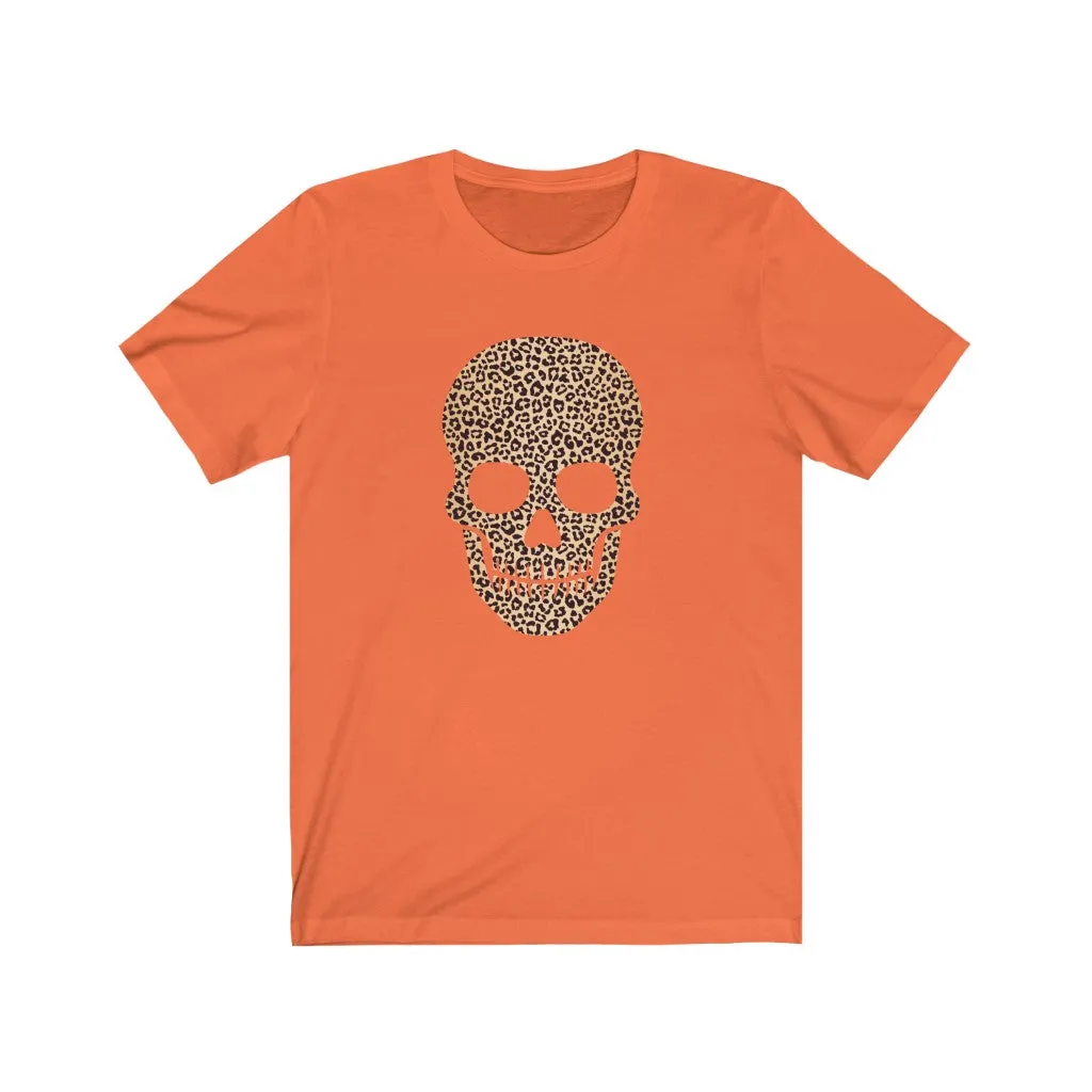 Skull Head Leopard Unisex Tee sold by Always Stylish Mama product image thumbnail 3