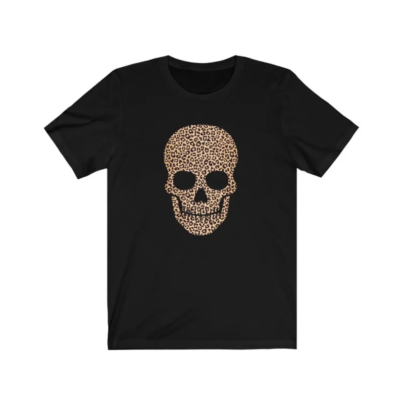 Skull Head Leopard Unisex Tee sold by Always Stylish Mama
