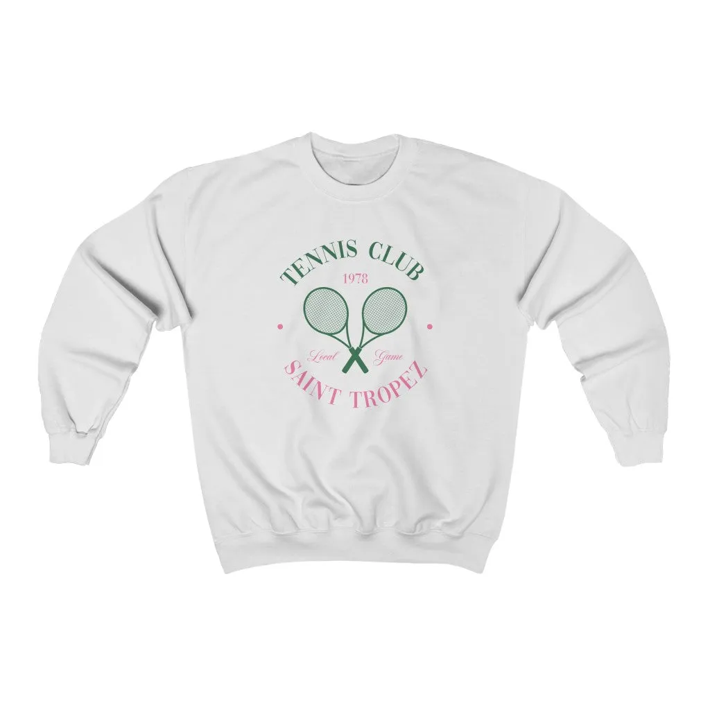 Tennis Club Unisex Sweatshirt sold by Always Stylish Mama
