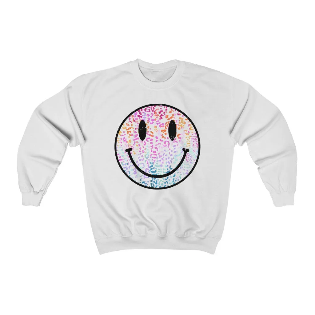 Big Smiley Face Unisex Sweatshirt sold by Always Stylish Mama product image thumbnail 2