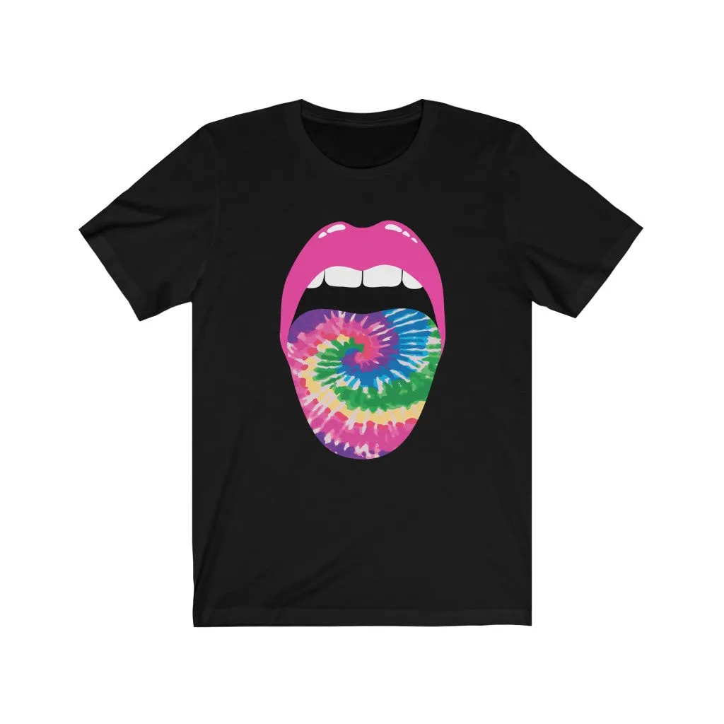 Swirl Tie Dye Tongue Out Tee sold by Always Stylish Mama product image thumbnail 2