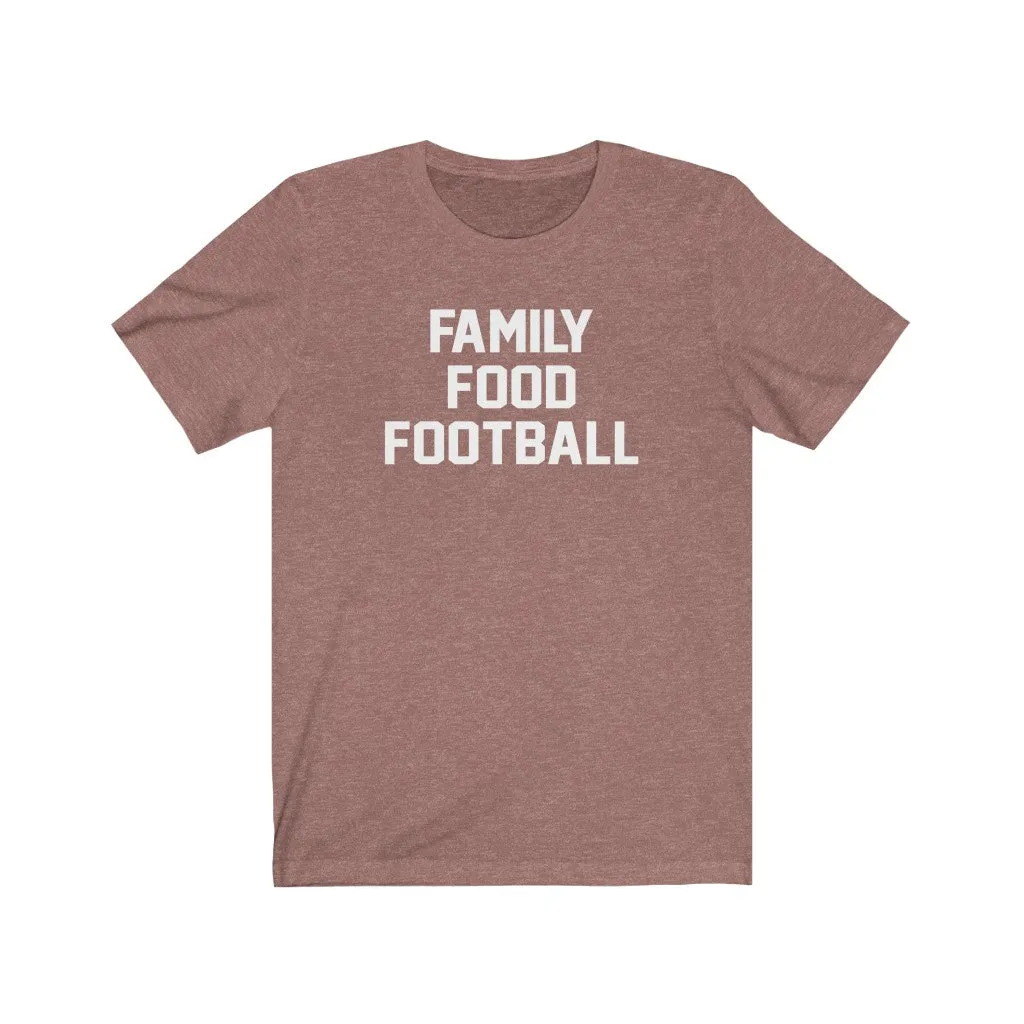 Family Food Football Unisex Short Sleeve Tee sold by Always Stylish Mama product image thumbnail 2