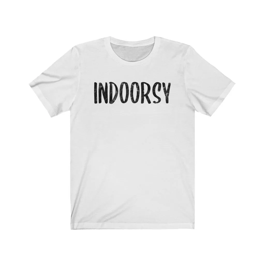 Indoorsy Unisex Short Sleeve Tee sold by Always Stylish Mama product image thumbnail 2