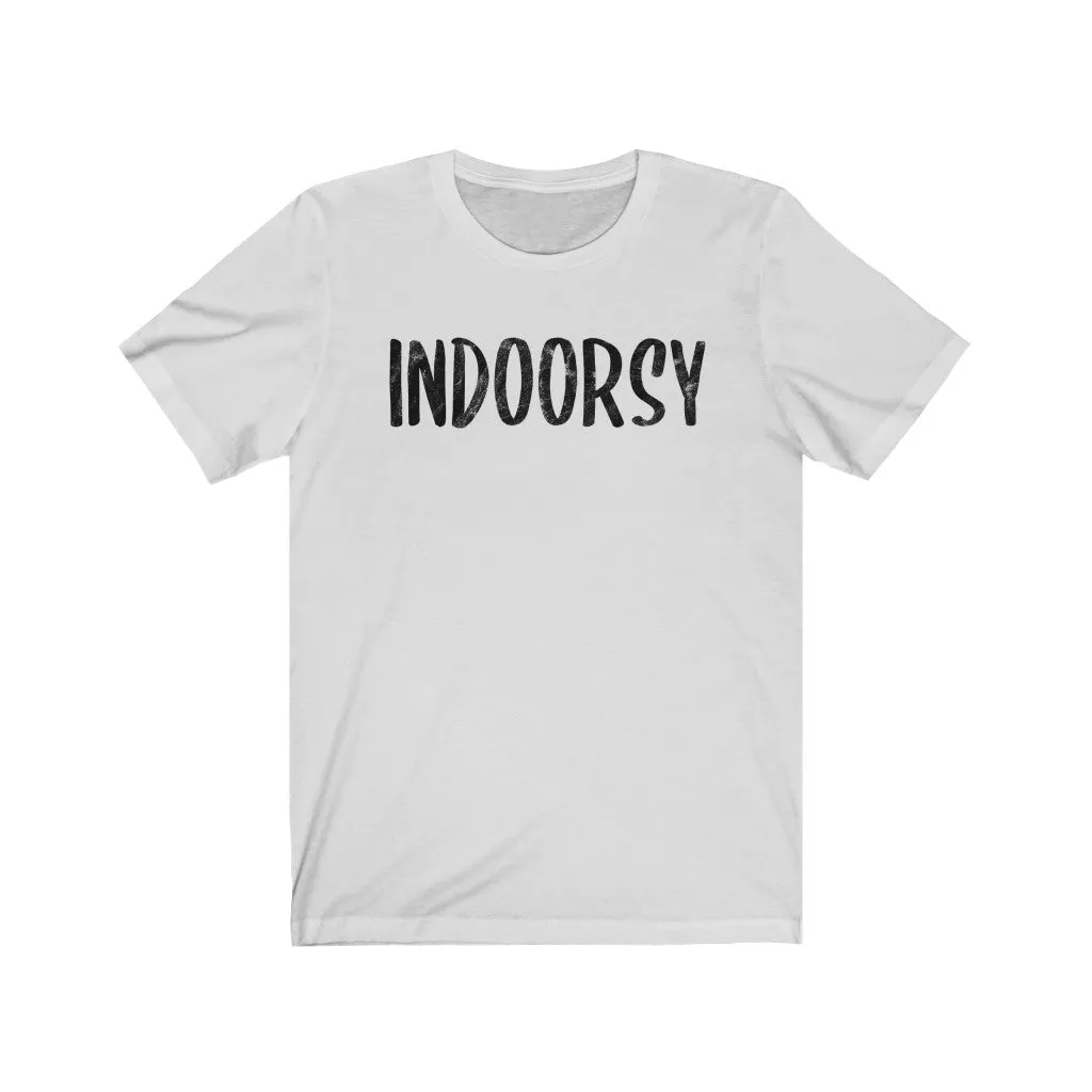 Indoorsy Unisex Short Sleeve Tee sold by Always Stylish Mama product image thumbnail 3