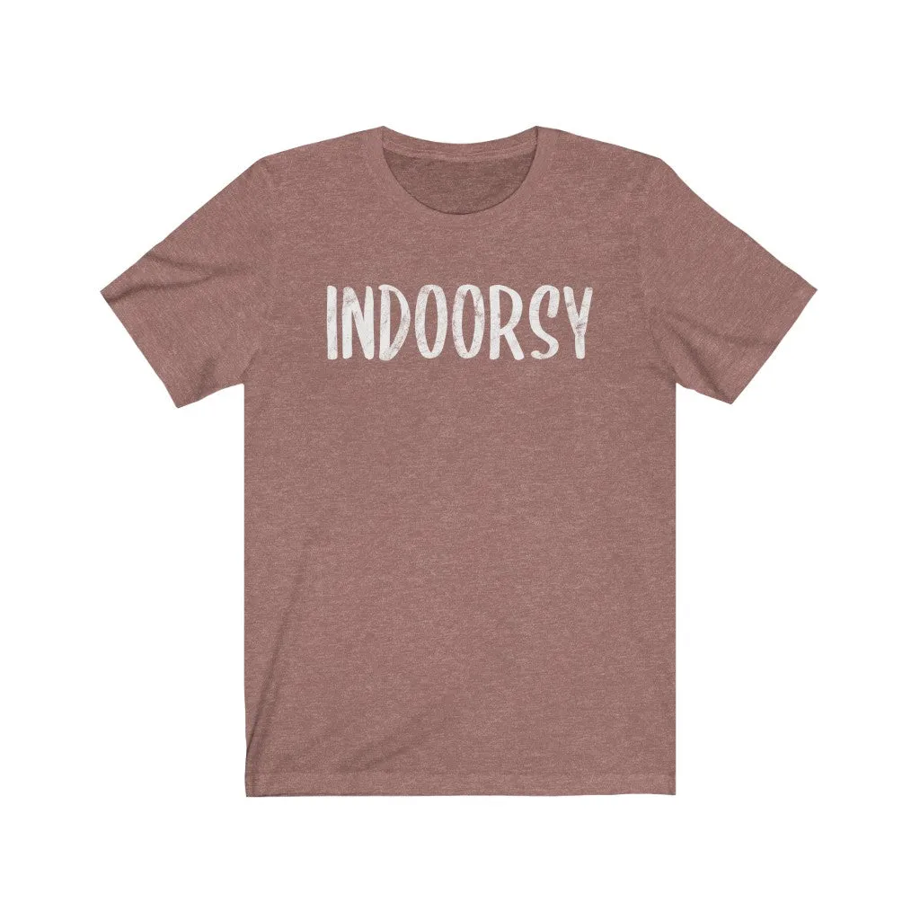 Indoorsy Unisex Short Sleeve Tee sold by Always Stylish Mama product image thumbnail 4