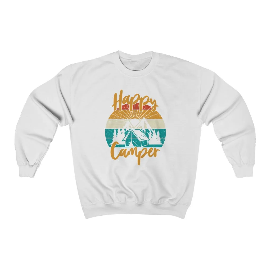 Happy Camper Unisex Sweatshirt sold by Always Stylish Mama product image thumbnail 2