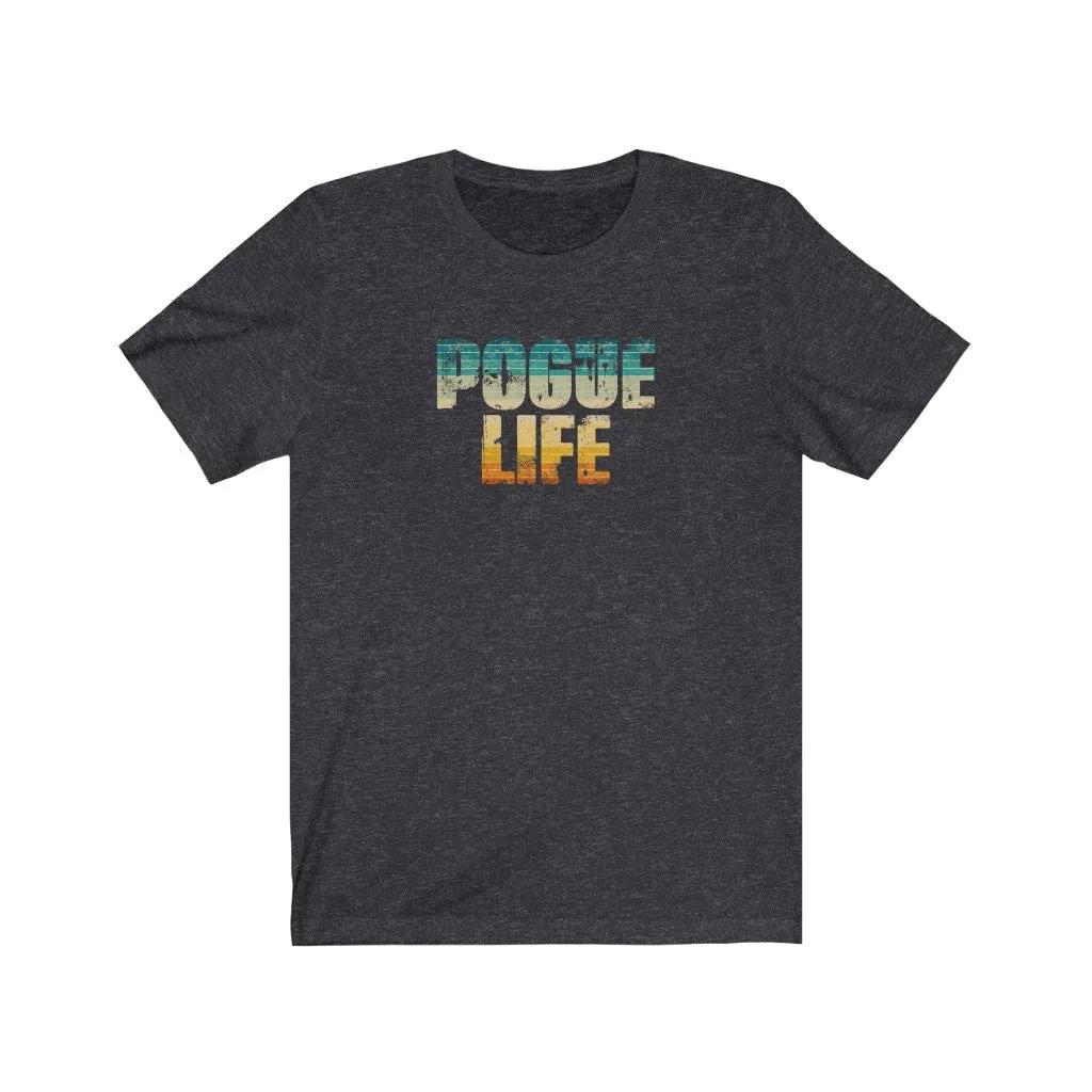 Pogue Life Sunset Stripes Unisex Tee sold by Always Stylish Mama