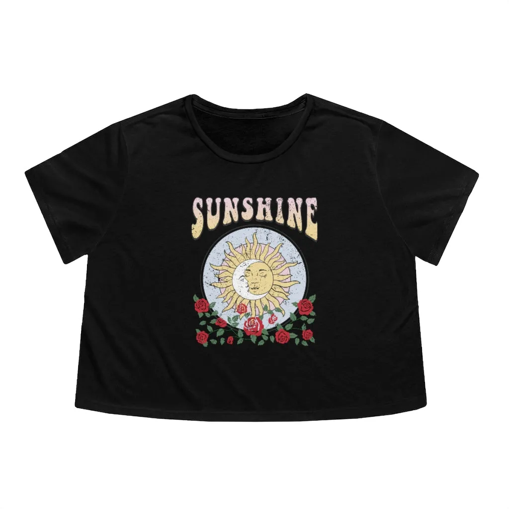 Sunshine Sun Moon Cropped Tee sold by Always Stylish Mama product image thumbnail 4
