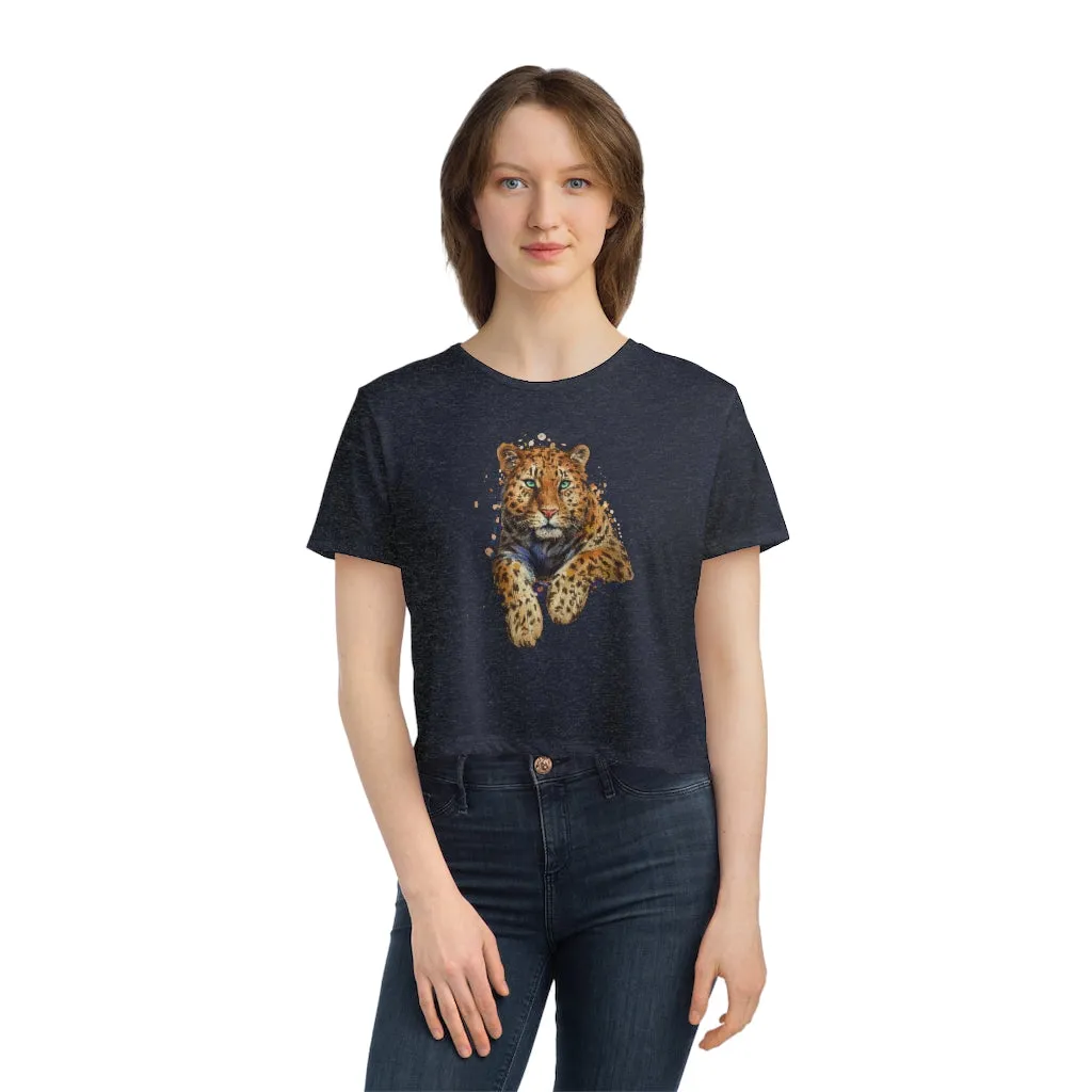 Grunge Tiger Cropped Tee sold by Always Stylish Mama product image thumbnail 3